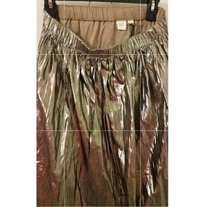 Metallic pencil skirt